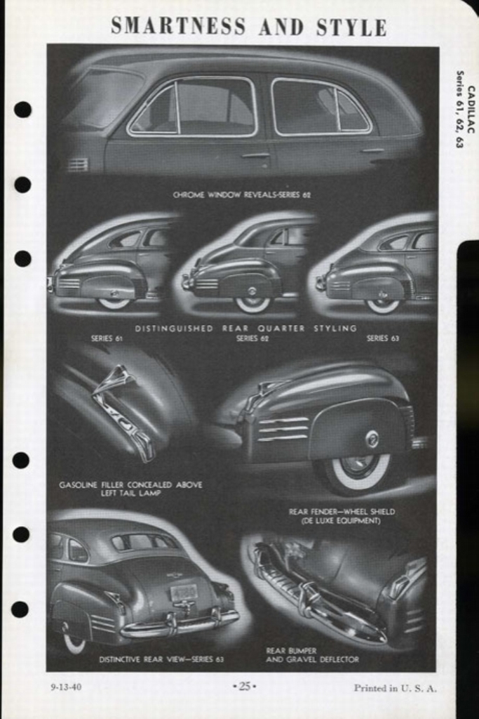 1941 Cadillac Salesmans Data Book Page 29